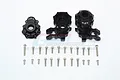 GPM Black Aluminium Front Portal Steering Hubs Set 4Pcs TRX4021-BK