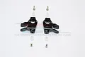 GPM Black Aluminium Steering Hubs 2Pcs SCX2021-BK