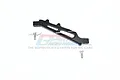 A black GPM Racing aluminium front chassis brace with two included mounting screws on a white background.
