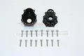 GPM Black Aluminium Front or Rear Outer Portal Drive Housing 2Pcs TRX4021A-BK