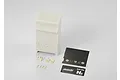 Killerbody 1/10 scale tyre inflater kit including unpainted plastic parts and decal sheets on a white background.