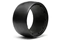 A single black molded foam tyre insert for an RC buggy on a white background.