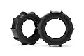 Two black HPI Racing Sand Buster-T paddle tyres for RC vehicles, shown side-by-side against a white background.