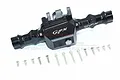 GPM Black Aluminium Rear Gearbox Housing Set for Traxxas TRX-4 TRX4013-BK