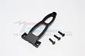 GPM Racing black aluminium front arm bulkhead brace with three included mounting screws on a white background.