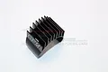 GPM Black Aluminium 25mm Motor Heat Sink GP25-BK