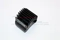 A black aluminium motor heat sink for RC cars with 30MM printed on the side, set against a white background.
