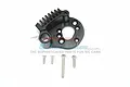GPM Black Aluminium Motor Mount w/ Heat Sink Fins ER2018-BK