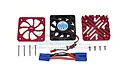GPM Red Aluminium Motor Heat Sink w/ Cooling Fan MAKX018FAN-R