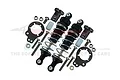 GPM Black Aluminium 75mm Rear Adjustable Shocks 2Pcs w/ Mount Protector LB075R/PBT-BK-S-BEBK