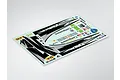 A sheet of Killerbody 1/10 scale Corvette GT2 racing decals featuring various sponsor logos, racing numbers, and body graphics on a light grey background.