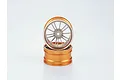 Killerbody 1.9" Gold/Gun Metal Aluminium Alfa Romeo Giulietta T-Drift Rims 2Pcs 48589SIGY