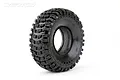 A single Jetko 1.9-inch Conqueror crawler tyre with aggressive tread pattern and visible foam insert, isolated on a white background.