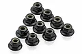 Losi Silver Aluminium 5mm Flanged Serrated Nyloc Nuts 10Pcs LOS235015