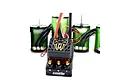Castle Creations Copperhead 10 ESC and brushless motor combo featuring a black ESC with a snake logo and green motor housing.