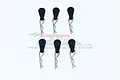 GPM Black Body Pins For 1-5 TO 1-8 Models w/ Easy Pull Tabs 6Pcs BCM003L-BK