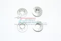 GPM Silver Aluminium 17mm Flanged Serrated Wheel Nuts 4Pcs MAK005-S