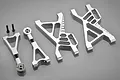Rovan Silver Aluminium Rear Suspension A-arm Kit 85114S