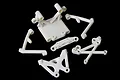 Rovan White Front Shock Tower Set 851021