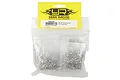 Yeah Racing stainless steel screw kit for Traxxas TRX-4 in a clear plastic bag with a yellow header card.