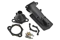 Pro Boat River Jet 23 inch jet pump housing set including plastic housing parts, a gasket, and a small bag of metal screws.