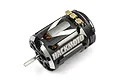 Yeah Racing Hackmoto V brushless RC motor in black with silver accents and gold-plated solder tabs.