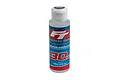 A bottle of Factory Team 30w silicone shock fluid, 118ml, featuring a blue and red label with the Factory Team logo.