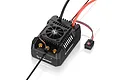 Hobbywing EzRun Max4 HV 300A brushless ESC featuring a black casing, integrated cooling fan, and external power switch.