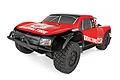 Team Associated SC10 Pro4 RC short course truck in red and black with General Tire branding on a white background.