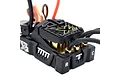 Castle Creations Mamba Micro X2 electronic speed controller with black casing, gold heatsink, and labeled motor wire ports A, B, and C.