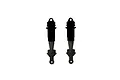 Two black ARRMA RC shock absorbers shown against a plain white background.