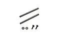 Blade 230s spindle set including two metal shafts, two small washers, and two black screws.