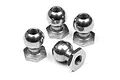 Four HPI Racing sway bar balls for Baja 5B/5T/5SC, featuring a spherical head and hexagonal base with internal threading.