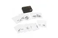 Yeah Racing titanium screw set for Tamiya Top Force, including a dark translucent plastic storage case and multiple small bags of assorted metal screws.