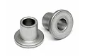 Two silver metal flanged collars for HPI Baja RC models, shown against a plain white background.