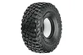 A single Pro-Line 1.9 inch BFGoodrich Mud-Terrain T/A KM3 rock crawler tyre with aggressive tread pattern on a white background.
