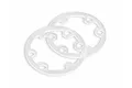 Two translucent white circular differential case seals for HPI RC vehicles, shown against a plain white background.