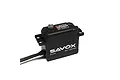 Savox SC-1267SG Black Edition standard digital servo with a black metal case and output spline, isolated on a white background.