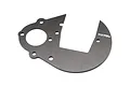 A grey HPI Racing heavy duty gear plate for Baja RC vehicles, featuring a 7075s marking on a flat aluminium surface.