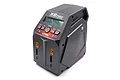 G.T. Power X2PRO dual channel smart battery charger in a dark grey plastic housing with an LCD screen and control buttons.