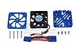 GPM Blue Aluminium Motor Heat Sink w/ Cooling Fan MAKX018FAN-B
