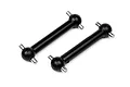 Two black plastic dogbone drive shafts with metal pins at each end, shown against a white background.