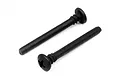 Two black HPI Racing 3x30mm coarse thread button head screw pins shown against a white background.