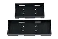 Two black plastic battery box trays of different lengths for Element RC Enduro chassis.