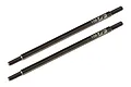 Two Element RC 108mm steel suspension linkages with threaded ends and Factory Team branding.