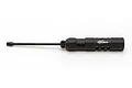 Factory Team 5mm hex driver with a black handle and black shaft against a white background.