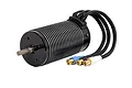 Traxxas Velineon 2000kV brushless motor with black finned casing and three wires with gold bullet connectors.