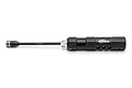 Factory Team 7.0mm aluminium nut driver tool with a black knurled handle and silver accents, isolated on a white background.