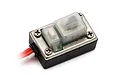 A Reedy Power brushless ESC on/off switch featuring a black base, metal top plate, and a translucent silicone cover over the button.