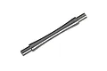 A single grey aluminium wheelie bar axle for Traxxas RC vehicles, shown against a plain white background.